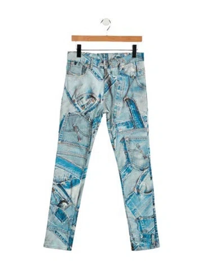 Pre-owned Moschino 2015 Skinny Jeans In Blue