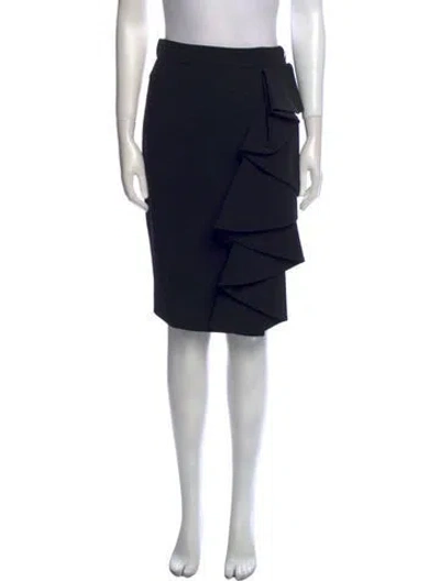 Pre-owned Moschino 2016 Knee-length Skirt In Black