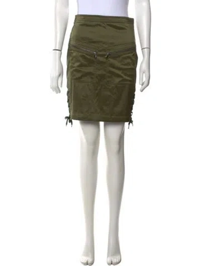 Pre-owned Moschino 2017 Mini Skirt In Green