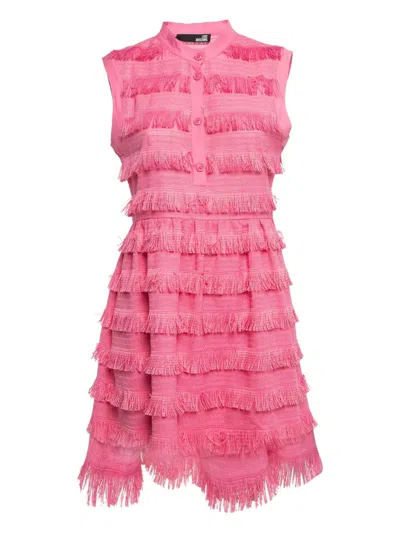 Pre-owned Moschino 2024 Fringes Sleeveless Dress