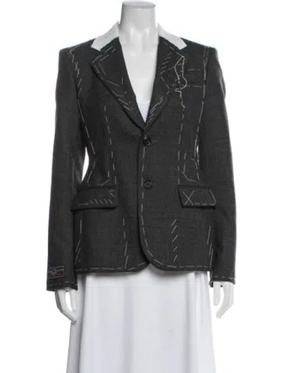 Pre-owned Moschino 2025 Wool Blazer In Multi