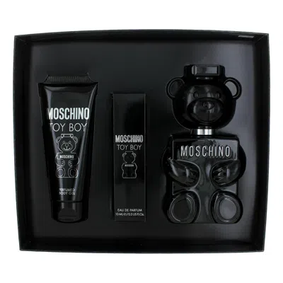 Moschino , 3 Piece Gift Set For Men In Transparent