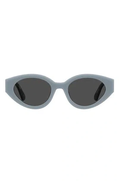 Moschino 51mm Oval Sunglasses In Brown