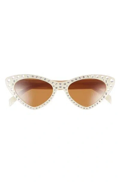 Moschino 52mm Cat Eye Sunglasses