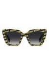 Moschino 52mm Gradient Cat Eye Sunglasses In Pattern