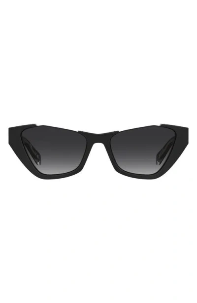 Moschino 53mm Cat Eye Sunglasses In Black