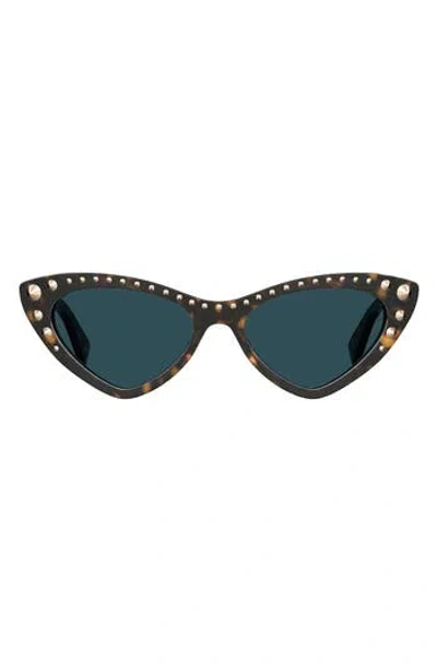Moschino 53mm Cat Eye Sunglasses In Black