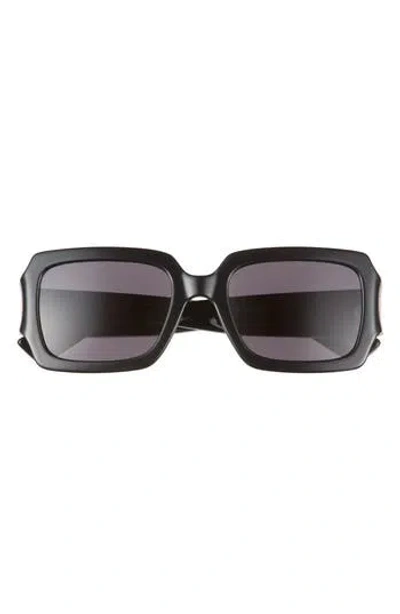 Moschino 53mm Rectangular Sunglasses In Black
