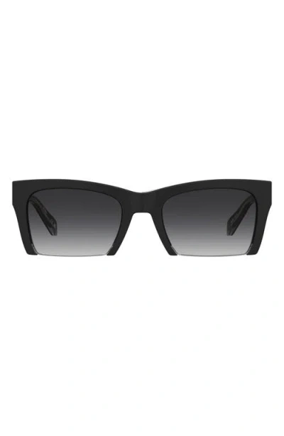 Moschino 53mm Square Sunglasses In Black