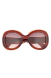 Moschino 54mm Gradient Butterfly Sunglasses In Red