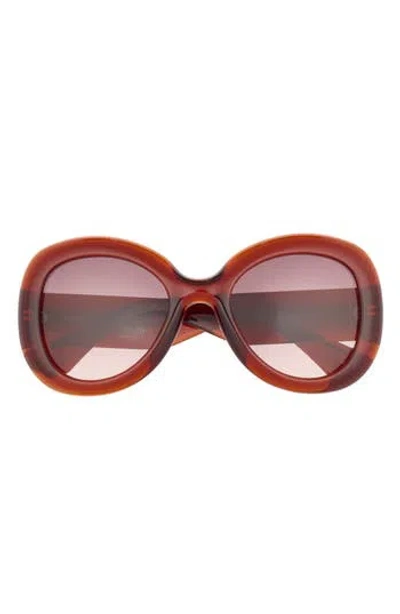 Moschino 54mm Gradient Butterfly Sunglasses In Red