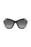 Moschino 54mm Gradient Cat Eye Sunglasses In Multi