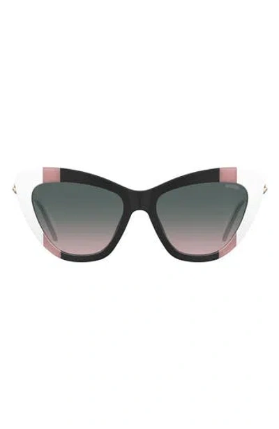 Moschino 54mm Gradient Cat Eye Sunglasses In Multi