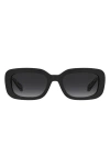 Moschino 54mm Gradient Rectangular Sunglasses In Black