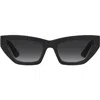 Moschino 55mm Gradient Cat Eye Sunglasses