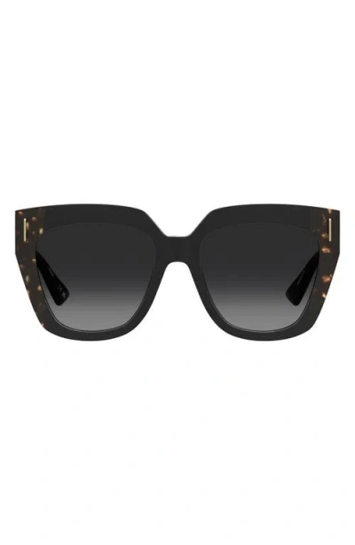 Moschino 55mm Square Sunglasses In Black