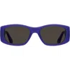 Moschino Rectangle-frame Sunglasses In Blue
