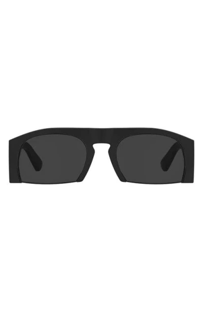 Moschino 56mm Geometric Sunglasses In Black