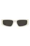 Moschino 56mm Gradient Rectangular Sunglasses In Multi