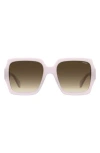 Moschino 56mm Gradient Square Sunglasses In Pink