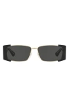 Moschino 57mm Rectangular Sunglasses In Black