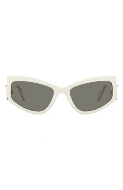Moschino 59mm Cat Eye Sunglasses In White