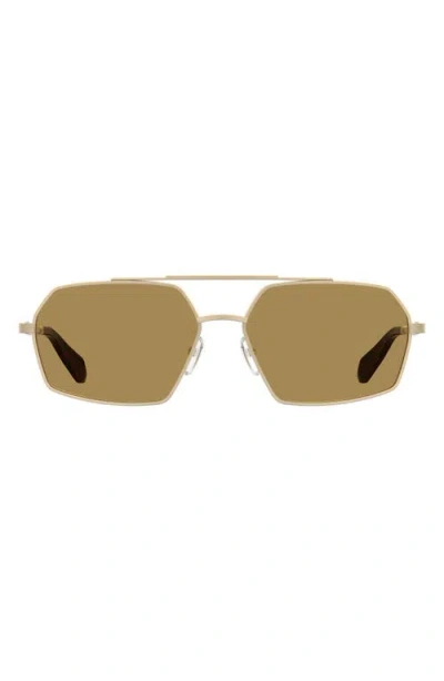 Moschino 60mm Square Sunglasses In Gold