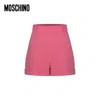 Moschino Woman Shorts & Bermuda Shorts Fuchsia Size 8 Viscose, Elastane In Pink