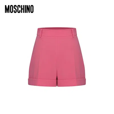 Moschino Woman Shorts & Bermuda Shorts Fuchsia Size 8 Viscose, Elastane In Pink