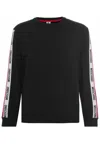 Moschino Printed Logo Sweater In Black