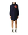 Moschino A Hooded Dress Filled With Love In Black