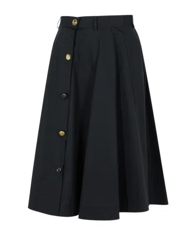 MOSCHINO MOSCHINO BUTTON DETAILED SKIRT