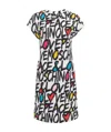 Moschino A Printed Dress In Black