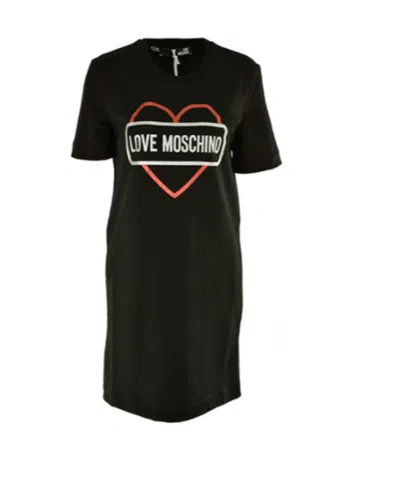 Moschino A Printed Dress In Black