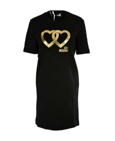 Moschino A Printed Dress In Black