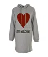 Moschino A Printed Dress In Gray