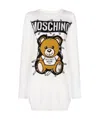 Moschino A Teddy Bear Knitted Dress In White