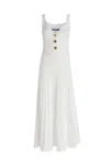 Moschino Buttoned Heart Midi Dress In A0002