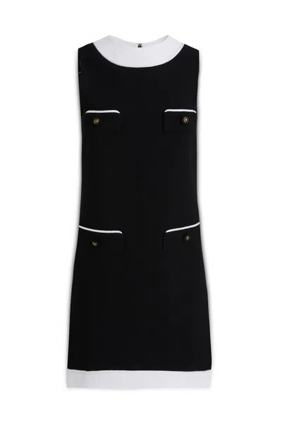 Moschino Short Dress Bouclé Fabric In Black
