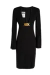 Moschino Silhouette Buckle Sleeves Neckline In J8555