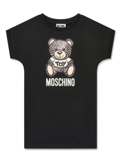 Moschino Abito Animalier Teddy Bear In Black