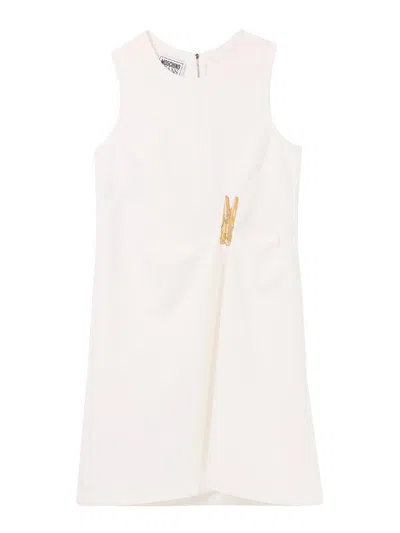 MOSCHINO VESTIDO MIDI - BLANCO