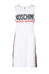 Moschino Abito Canotta Bianco In Bianco