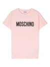 Moschino Logo-print T-shirt In Pink
