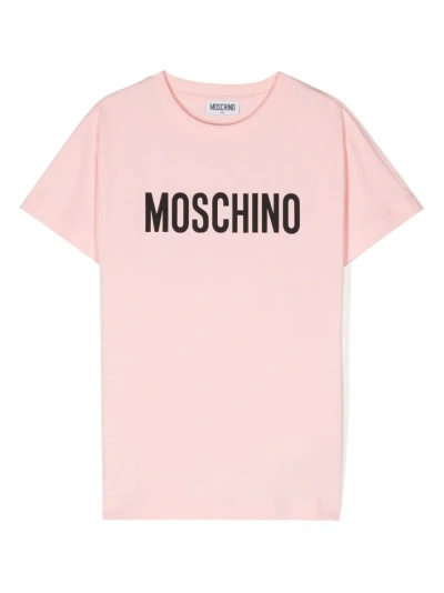 Moschino Abito Con Logo In Pink