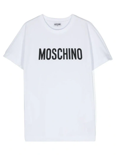 Moschino Abito Con Logo In White