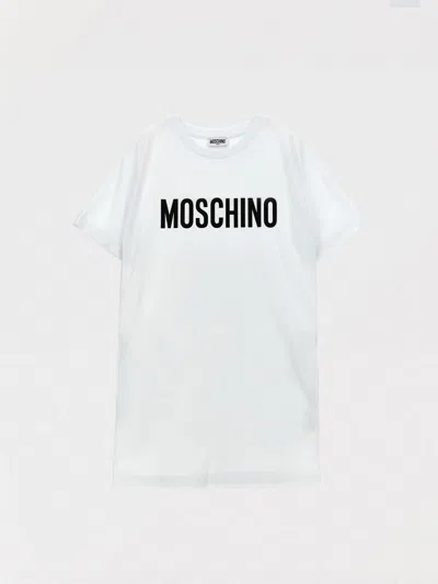 MOSCHINO DRESS MOSCHINO KIDS COLOR WHITE,G69396001