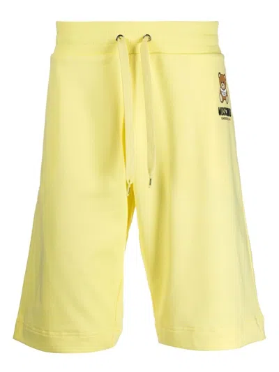 Moschino Above-knee Shorts In Yellow
