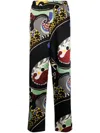 MOSCHINO ABSTRACT-PRINT STRAIGHT-LEG TROUSERS