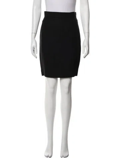 Pre-owned Moschino Acetate Mini Skirt In Black